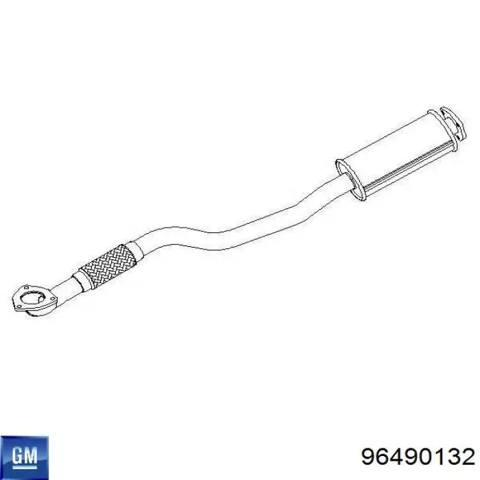 Купити 96490132 General Motors Глушник, передня частина