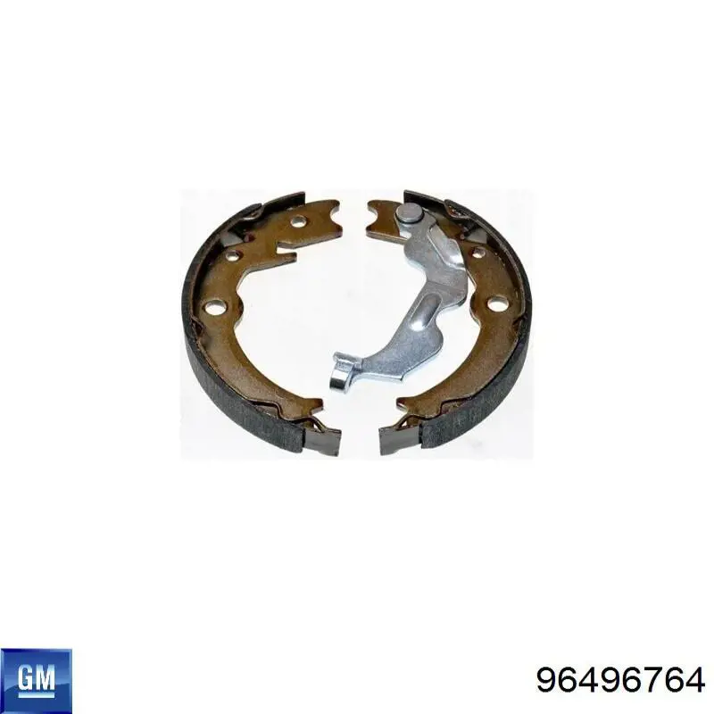 Колодки стоянкового гальма General Motors 96496764