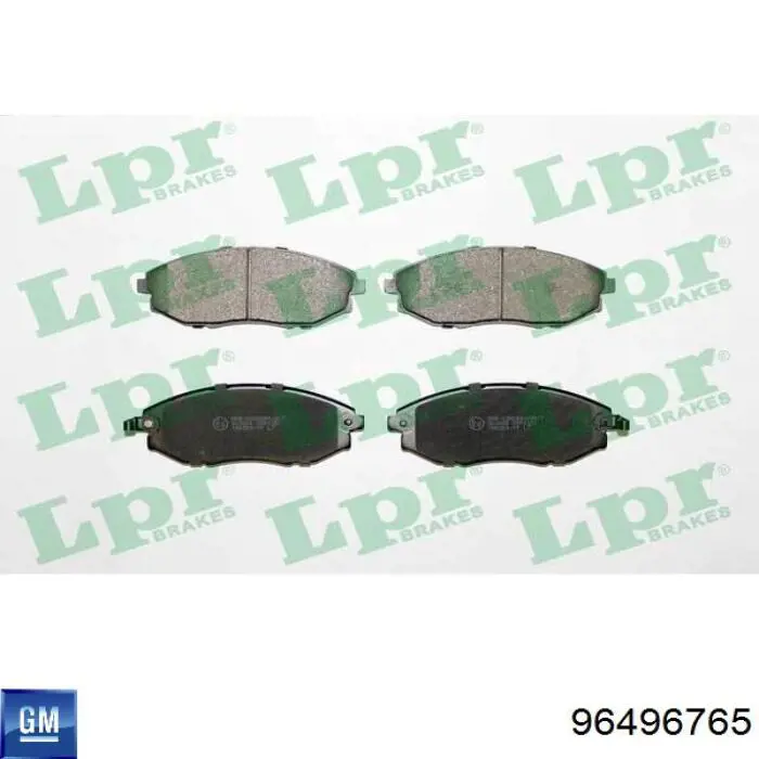 Купити 96496765 General Motors Колодки гальмівні передні, дискові