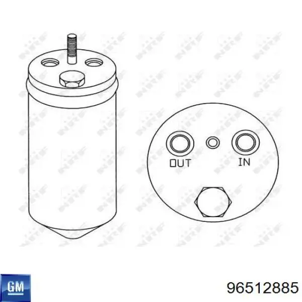 Ресивер-осушувач кондиціонера General Motors 96512885 ціна, від 15.94 USD