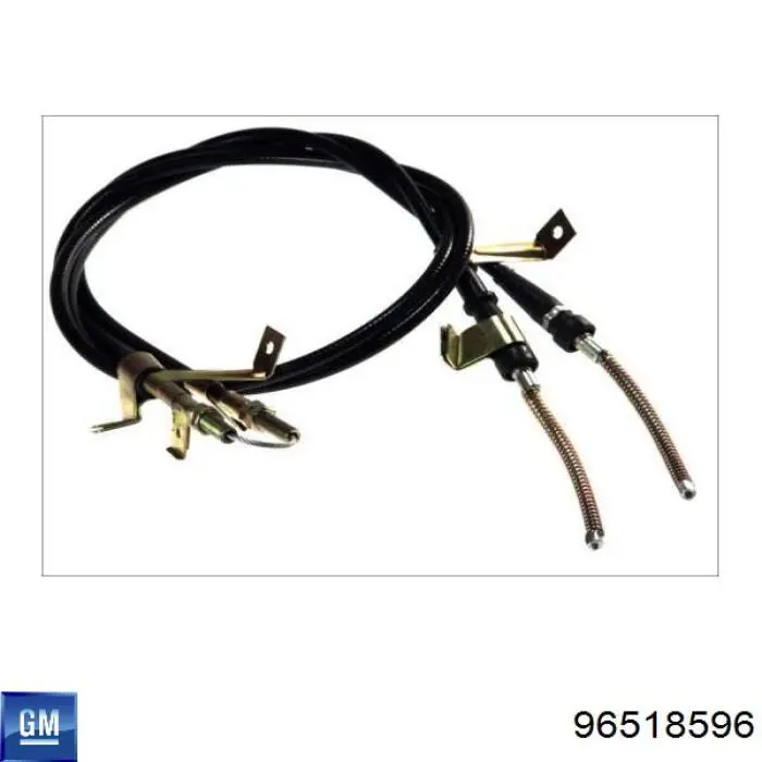 Купити 96518596 General Motors Трос ручного гальма задній, правий/лівий