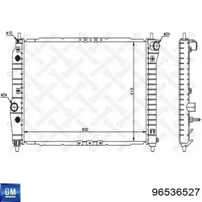 Радіатор основний General Motors 96536527 ціна, від 75.70 USD