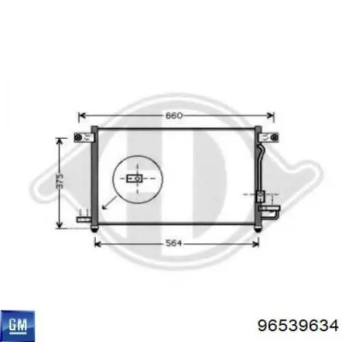 96539634 General Motors Конденсатор
