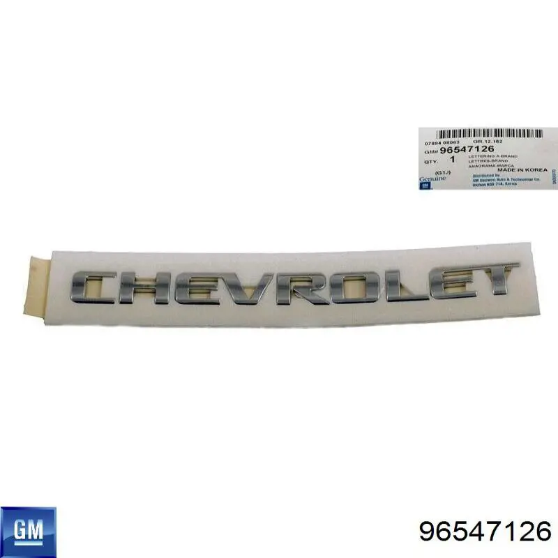 96547126 General Motors Емблема кришки багажника, фірмовий значок