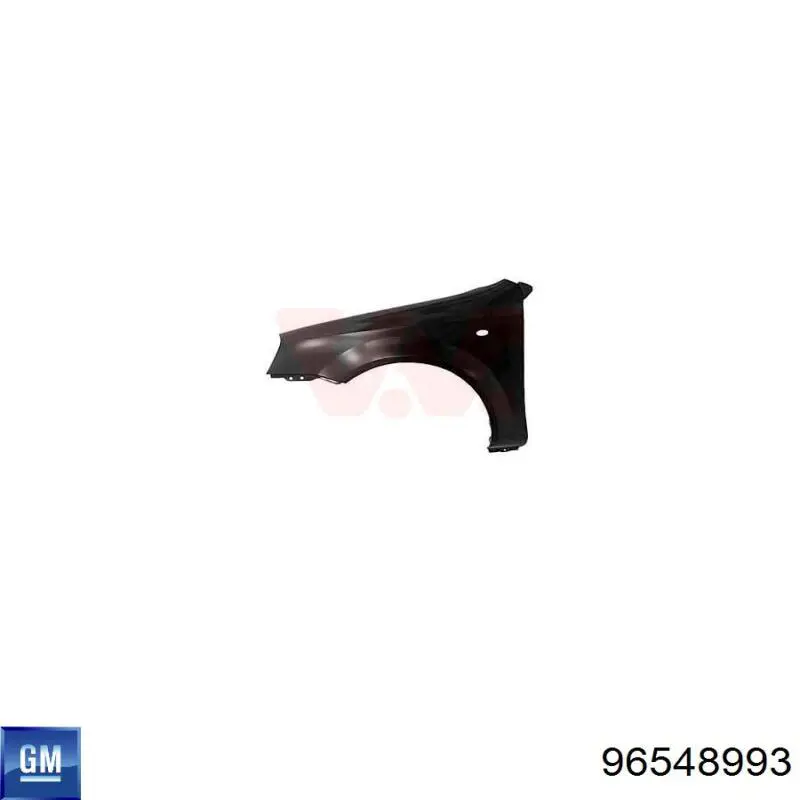 Крило переднє праве General Motors 96548993 ціна, від 40.26 USD