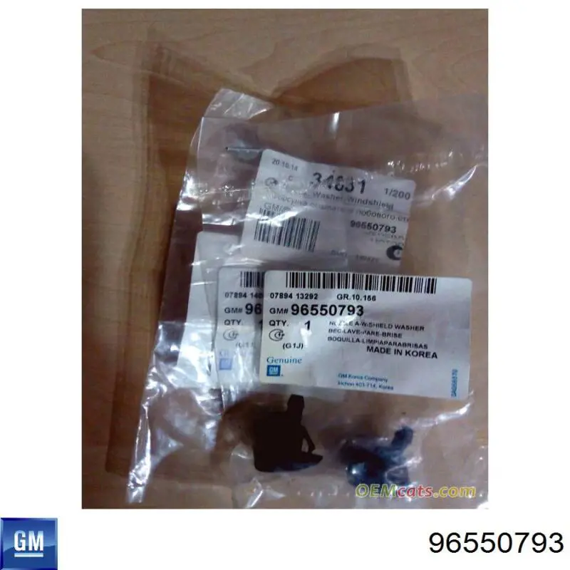 Сопло омивача лобового скла General Motors 96550793 ціна, від 3.16 USD