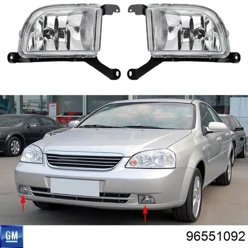 Купити 96551092 General Motors Туманка права