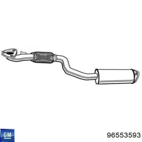 Глушник General Motors 96553593 ціна, від 43.39 USD