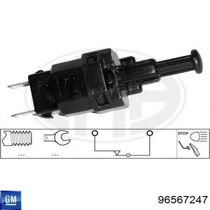 Купити 96567247 General Motors Датчик педалі гальма