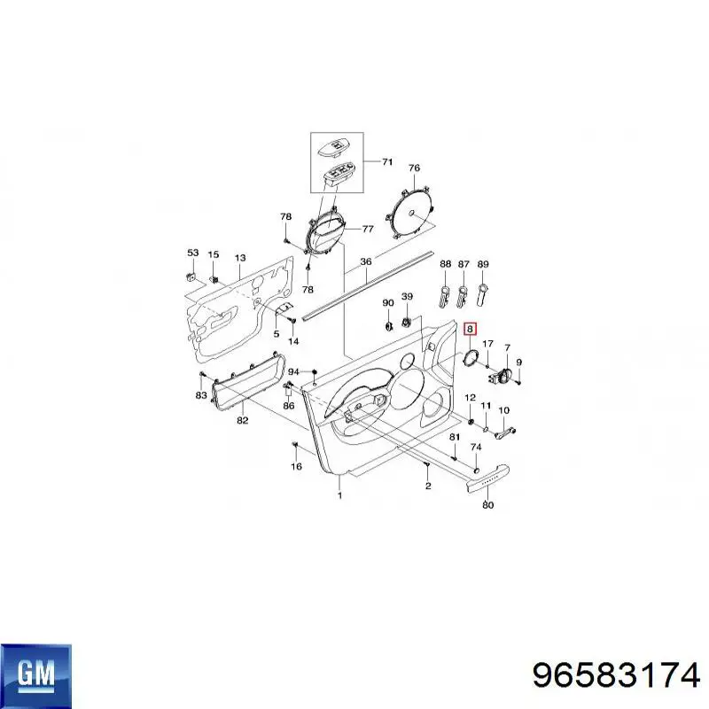  General Motors 96583174 ціна, від 0.95 USD