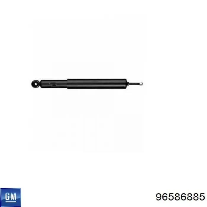 Амортизатора передній лівий 96586885 General Motors