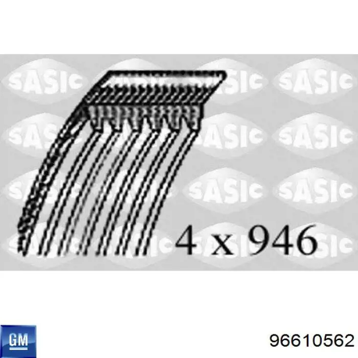 Клиновий ремінь General Motors 96610562 ціна, від 5.91 USD