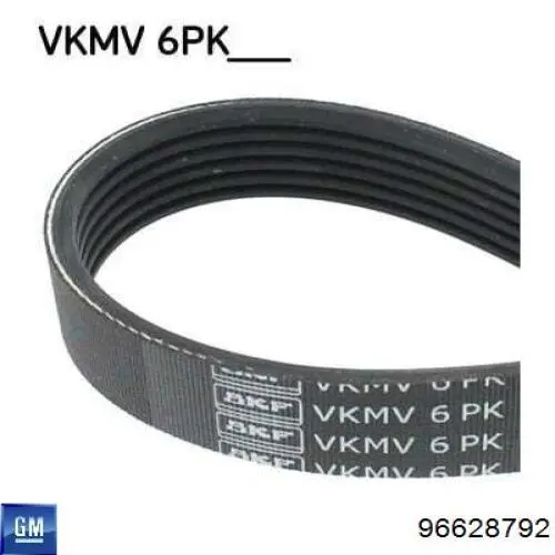 Клиновий ремінь General Motors 96628792 ціна, від 15.77 USD