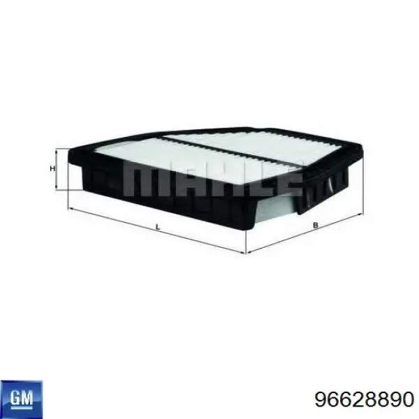 Купити 96628890 General Motors Автомобільний фільтр повітря