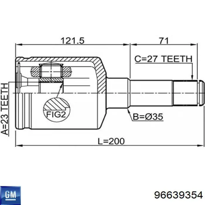 ШРКШ внутрішній, передній, лівий Q-fix Q1311633 ціна, від 87.80 USD