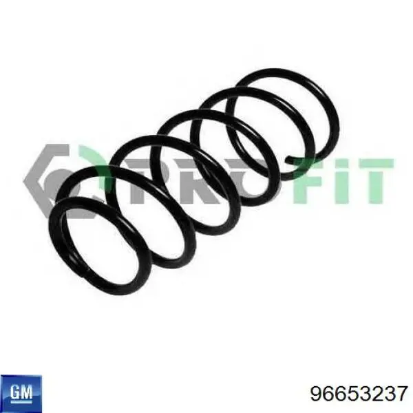 Купити 96653237 General Motors Гвинтова пружина підвіска