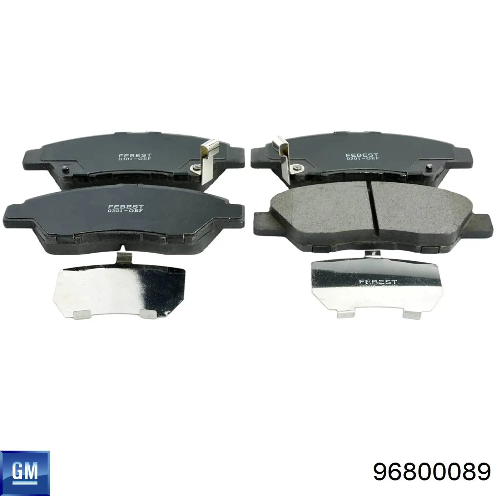 Купити 96800089 General Motors Задні колодки