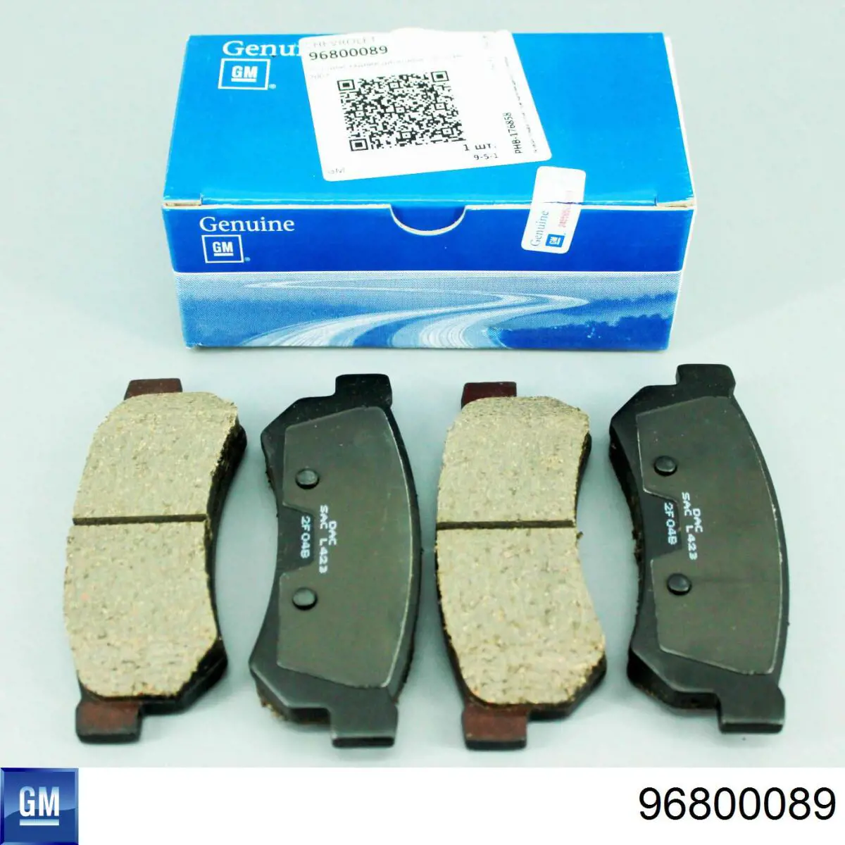 96800089 General Motors Колодки гальмівні задні, дискові