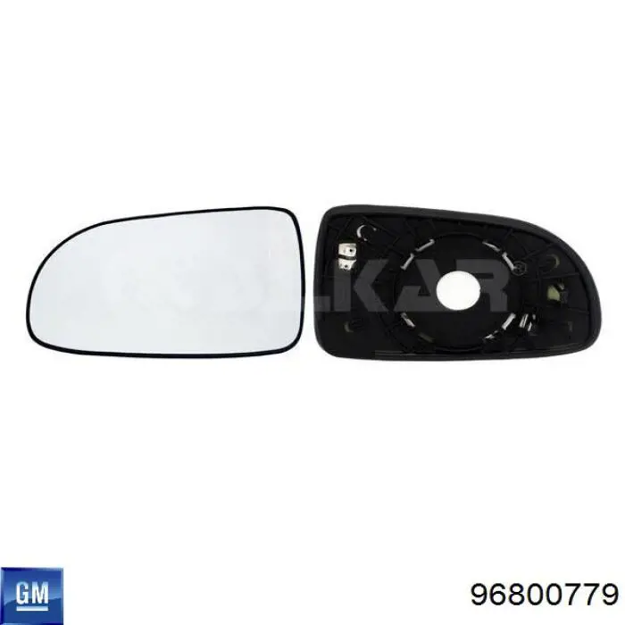 96800779 General Motors дзеркальний елемент дзеркала заднього виду, лівого