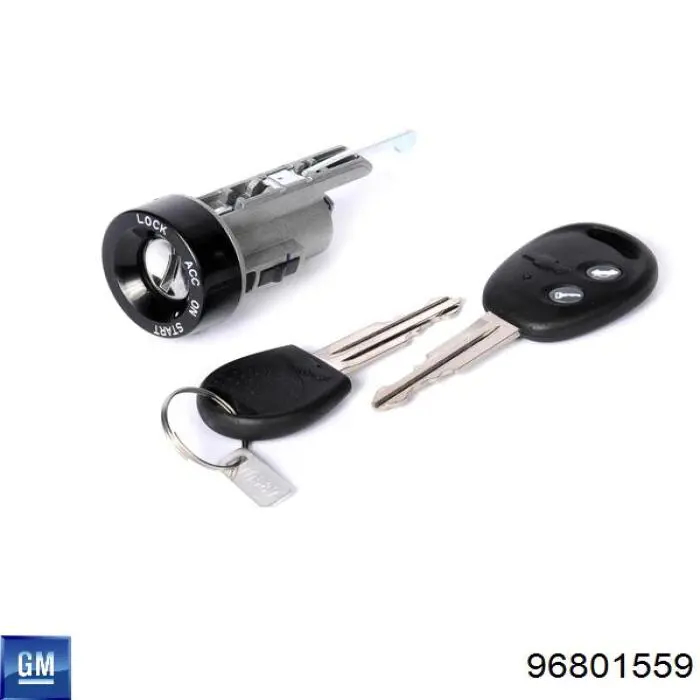 Личинка замка дверей передньої, правої General Motors 96801559 ціна, від 11.29 USD