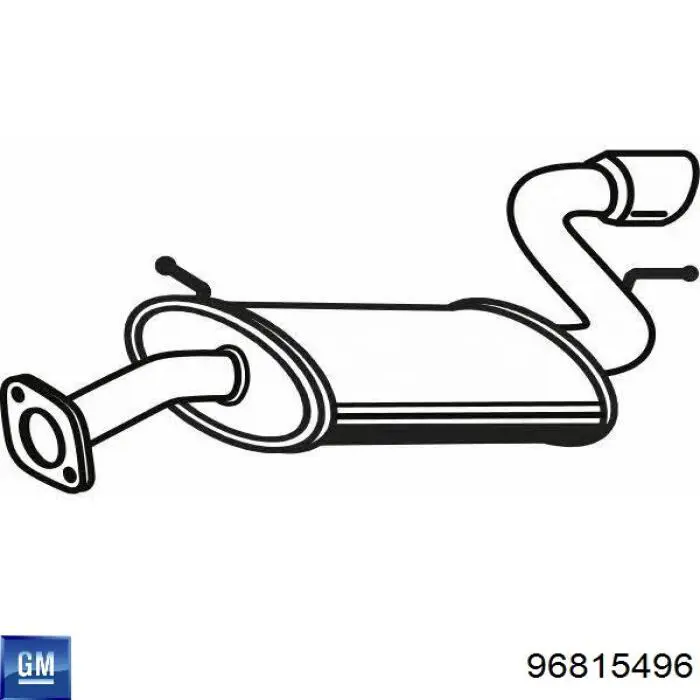 Вихлопна труба General Motors 96815496 ціна, від 85.38 USD