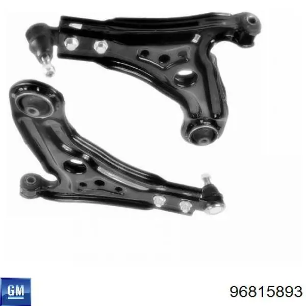 Важіль передньої підвіски нижній, лівий 96815893 General Motors