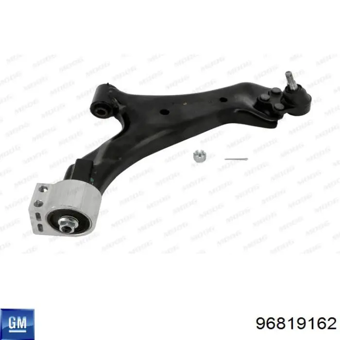 Правий важіль передній нижній підвіски General Motors 96819162