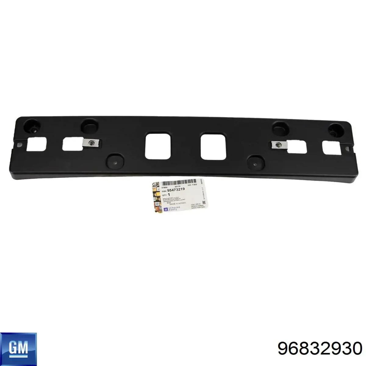 Кріплення переднього номера автомобіля General Motors 96832930 ціна, від 7.39 USD