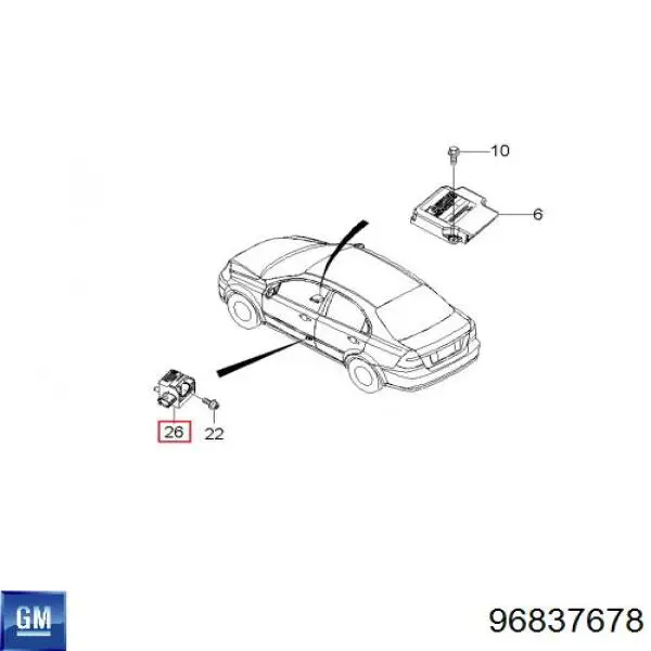  General Motors 96837678 ціна, від 0.12 USD