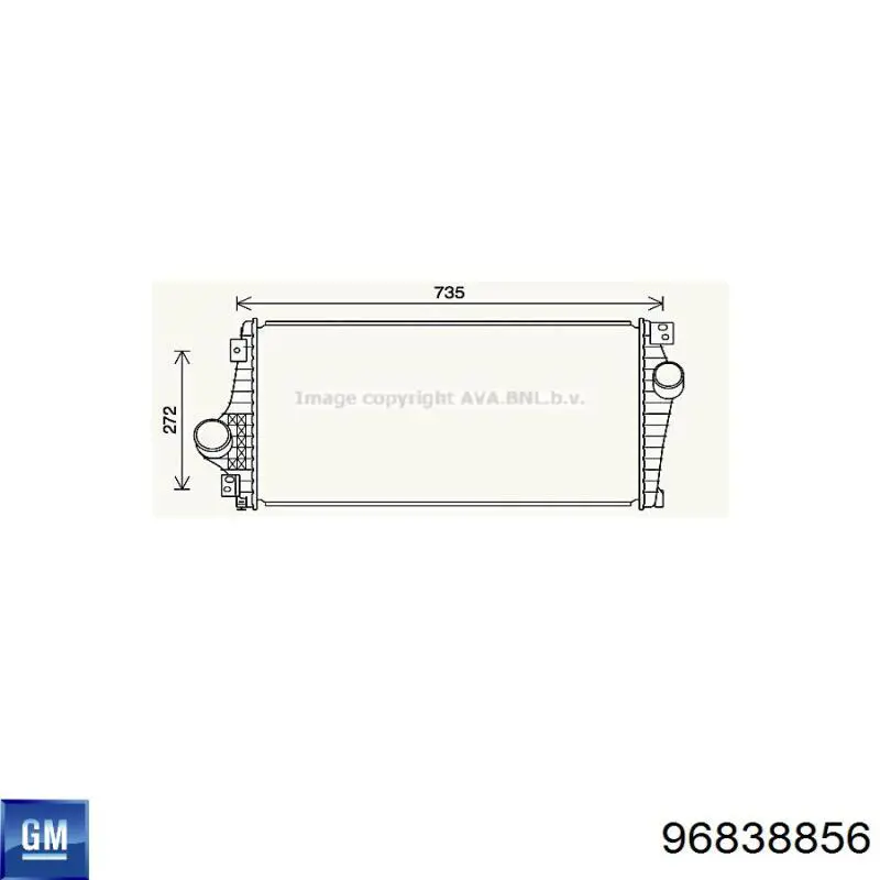 96399 Nissens Охолоджувач наддувочного повітря