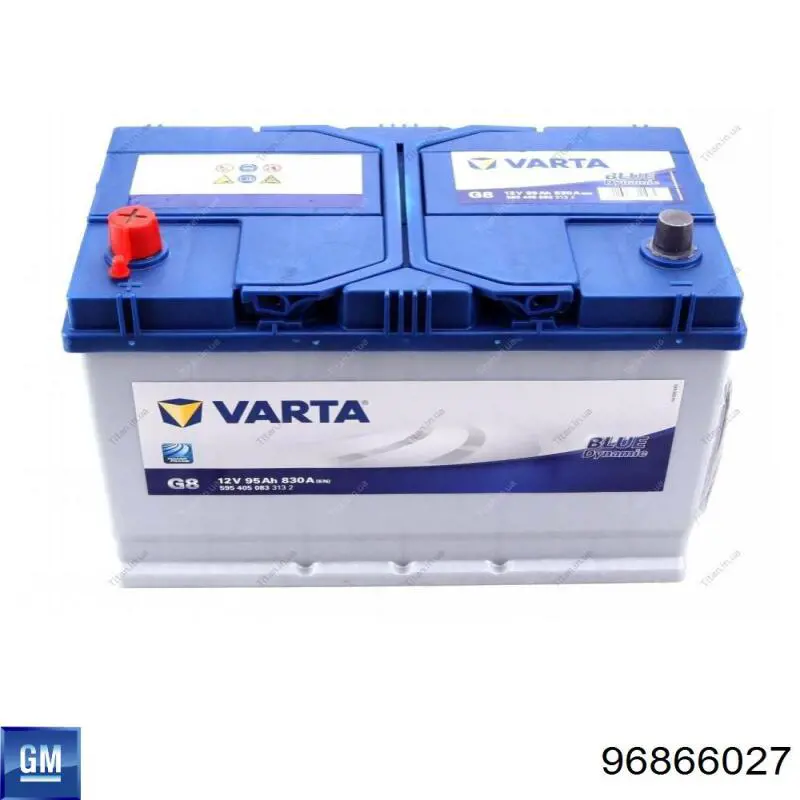 Купити 96866027 General Motors Автомобільна батарея