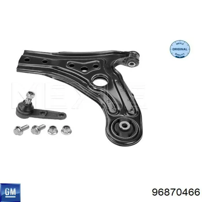 Важіль передньої підвіски нижній, правий General Motors 96870466 ціна, від 46.14 USD