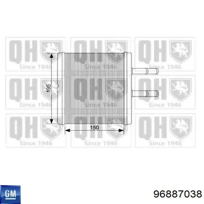 Купити 96887038 General Motors Теплообмінник