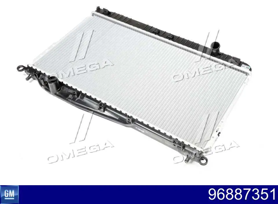 Радіатор основний General Motors 96887351 ціна, від 79.69 USD
