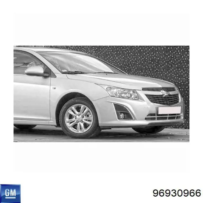 Крило переднє праве 96930966 General Motors