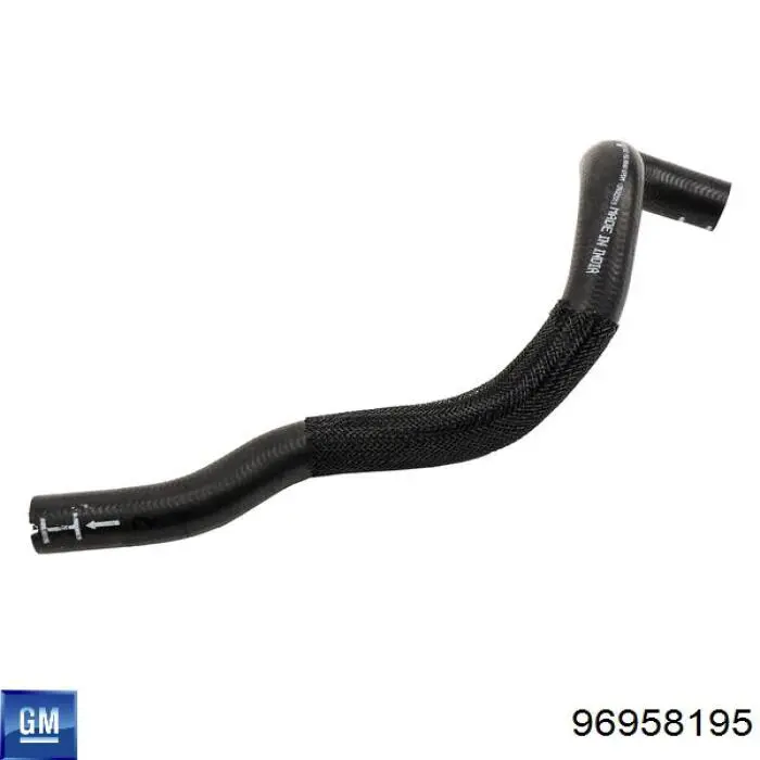 96958195 General Motors Шланг/патрубок радіатора охолодження, нижній