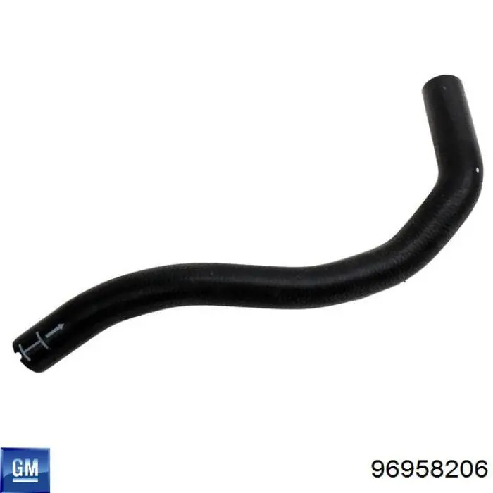 96958206 General Motors Шланг радіатора опалювача/грубки, подача