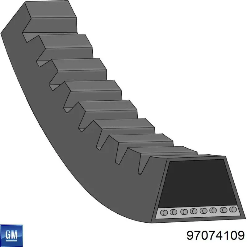 Ремінь приводний, агрегатів 97074109 General Motors