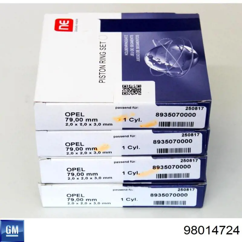 Кільця поршневі на 1 циліндр, STD. General Motors 98014724 ціна, від 22.47 USD