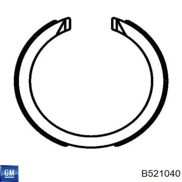 Купити B521040 General Motors Гальмівні колодки гальма стоянки