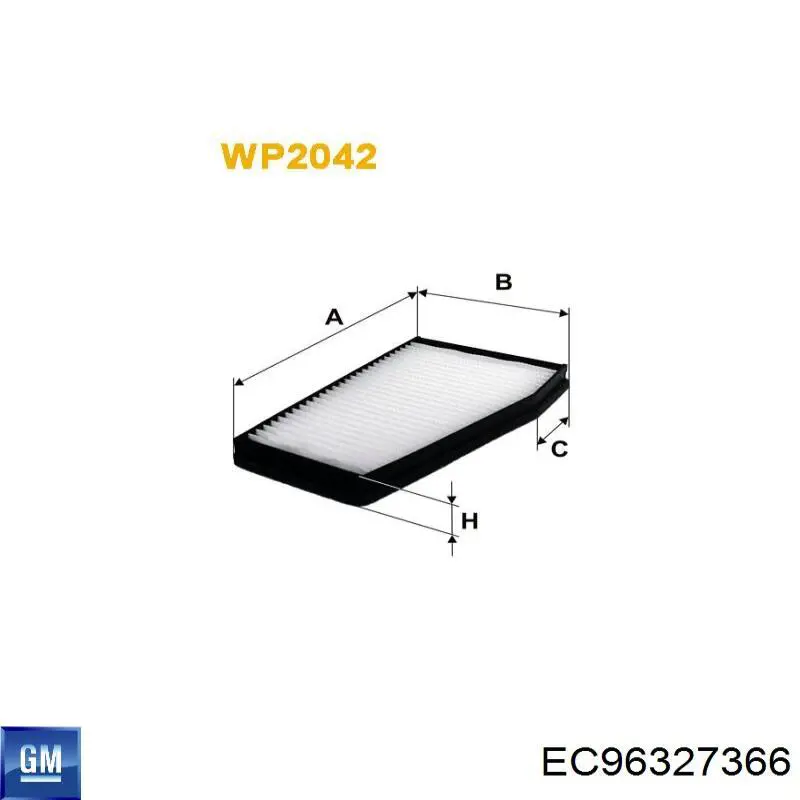Фільтр салону EC96327366 General Motors