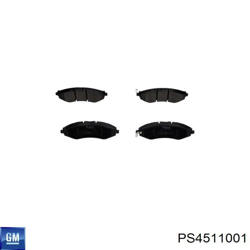 Купити PS4511001 General Motors Колодки гальмівні передні, дискові