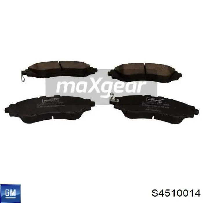 Купити S4510014 General Motors Колодки гальмівні передні, дискові