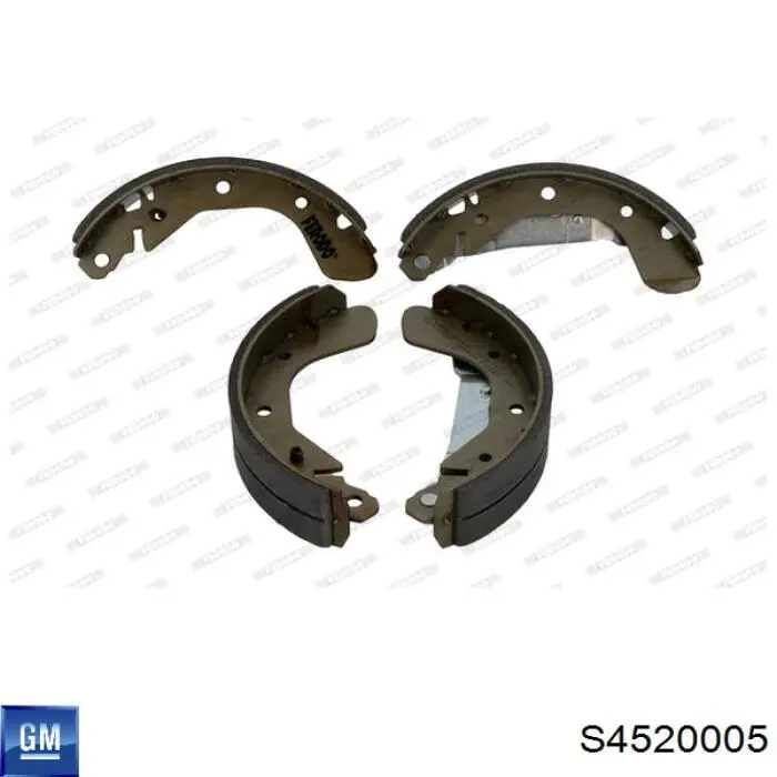 Колодки гальмові задні, барабанні General Motors S4520005 ціна, від 12.12 USD