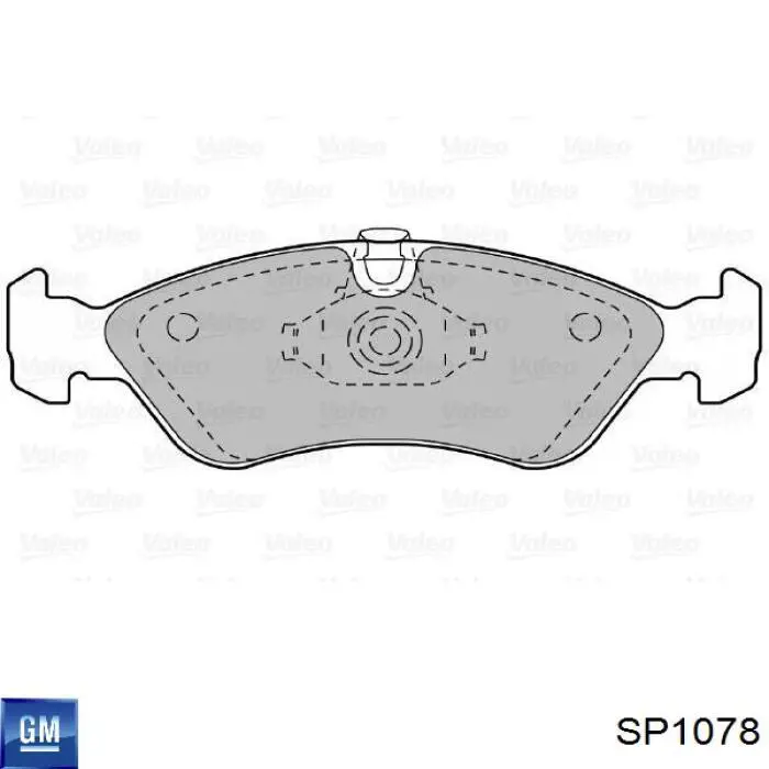 Передні тормозні колодки SP1078 General Motors