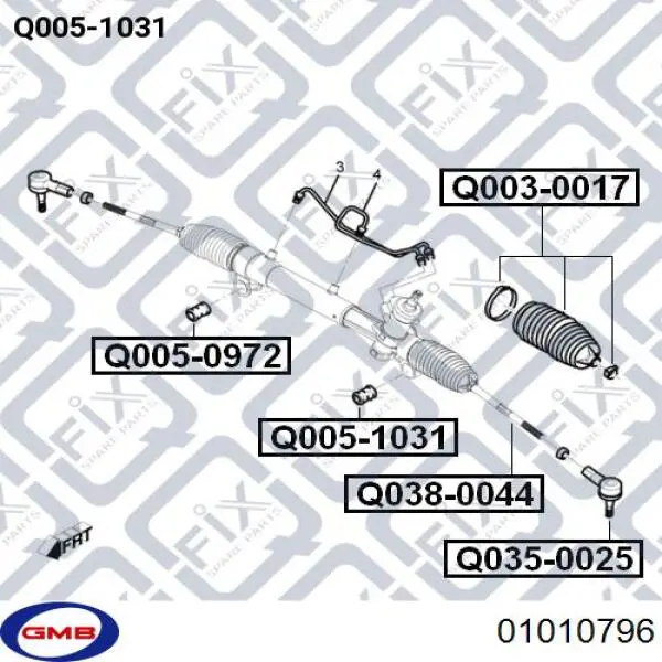 Кульова опора, нижня, права GMB 01010796 ціна, від 11.82 USD