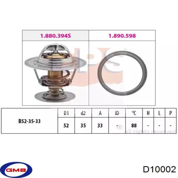 D10002 GMB Насос охолодження