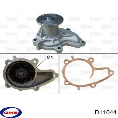 Помпа охолодження GMB D11044 ціна, від 30.66 USD