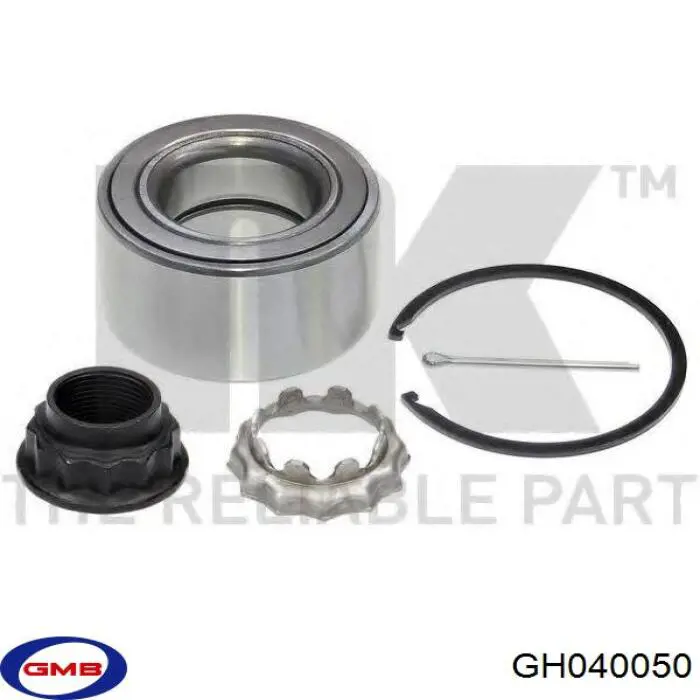 Комплект підшипник маточини передньої GMB GH040050 ціна, від 20.22 USD