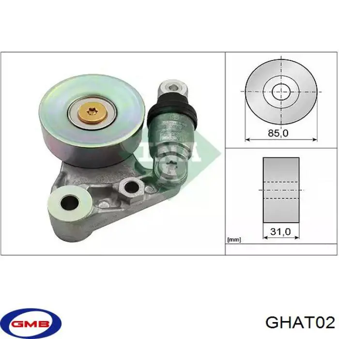 Купити GHAT02 GMB Натягувач приводного ременя